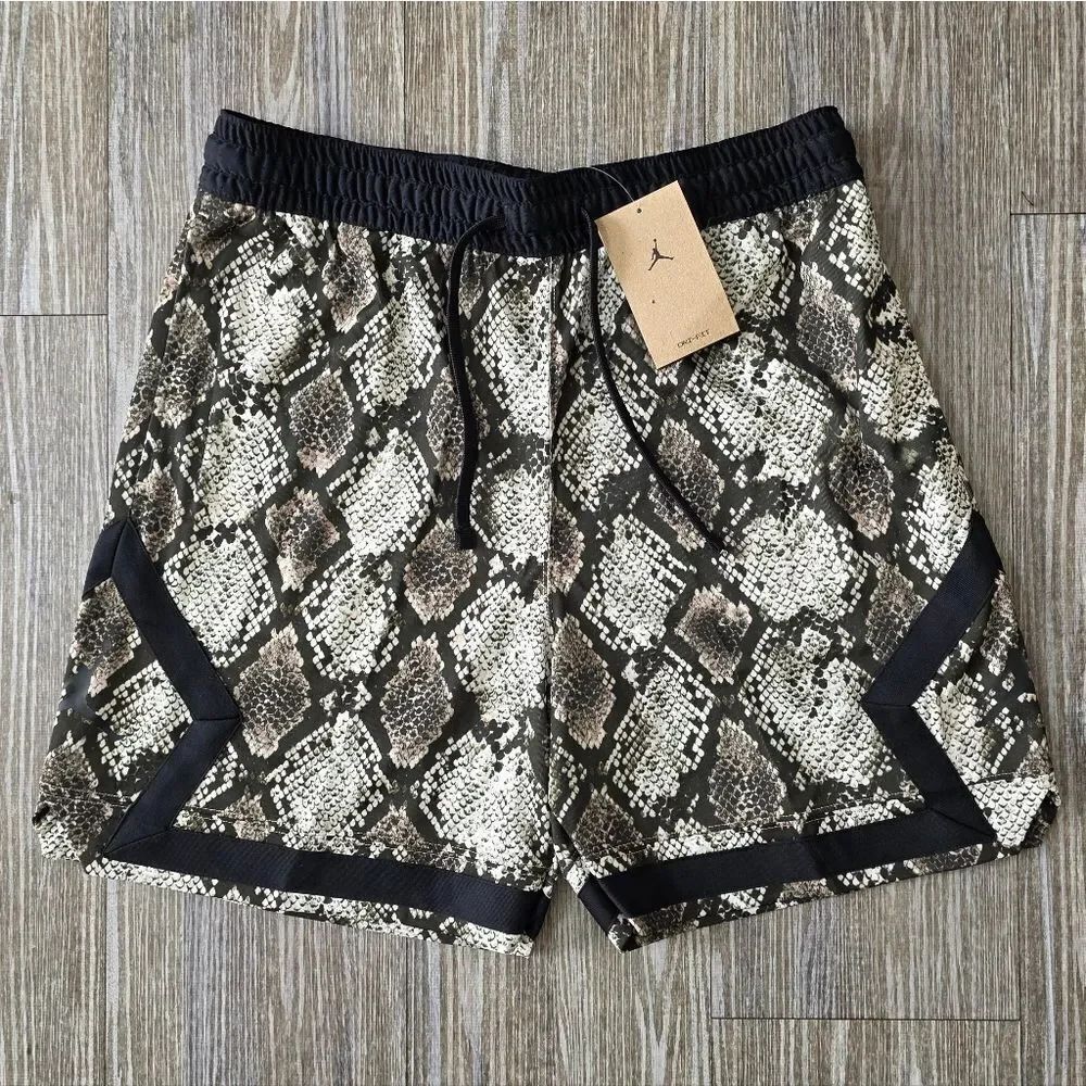 Nike Air Jordan Sport Diamond Shorts Snakeskin Mesh Dri-Fit HF9907-133 Men's M